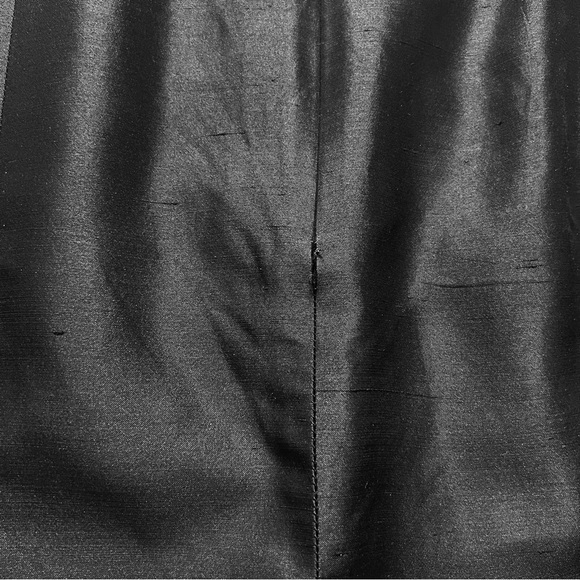 VTG Escada Elements Raw Silk Shift Dress BLK SZ 42/M Classic Chic Minimalist 90s - Picture 9 of 16
